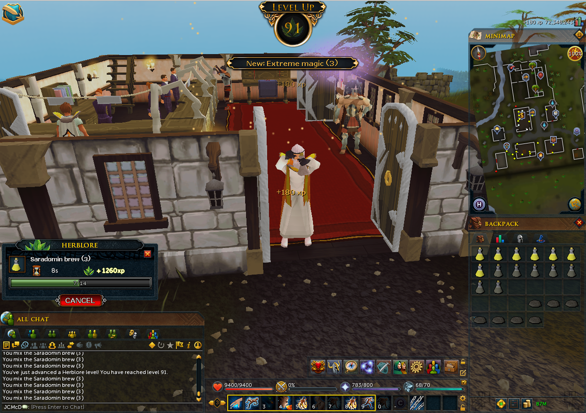 TheClulessGamer's tweet photo. Still going at herblore nearly half way now... #herblore #1to99 #clueless #PC #Gaming #MMORPG #Runescape #Leveling http://t.co/Ypa5KU3pBm