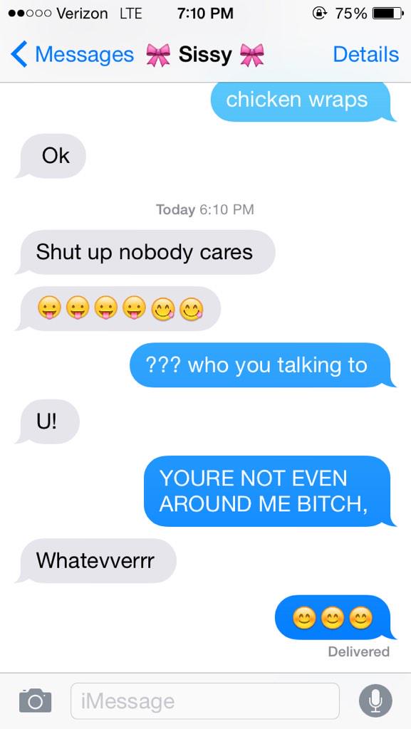 briannaarosee_'s tweet photo. she's not even around and she's mean. #irrelevantmuch ❤️❤️ http://t.co/578nija4qy