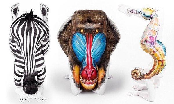 HayQueSaberlo's tweet photo. Increíbles body-paints. Por Emma Fay. http://t.co/T925aMNWSc