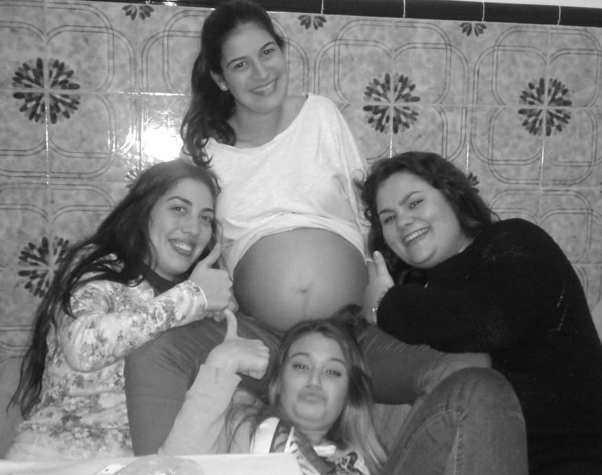 Con las titas..