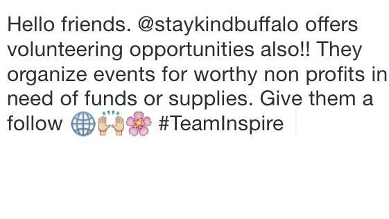 TIPBuffalo's tweet image. Everyone give @staykindbuffalo a follow. If you can't make it to our events maybe you could make it to one of theirs