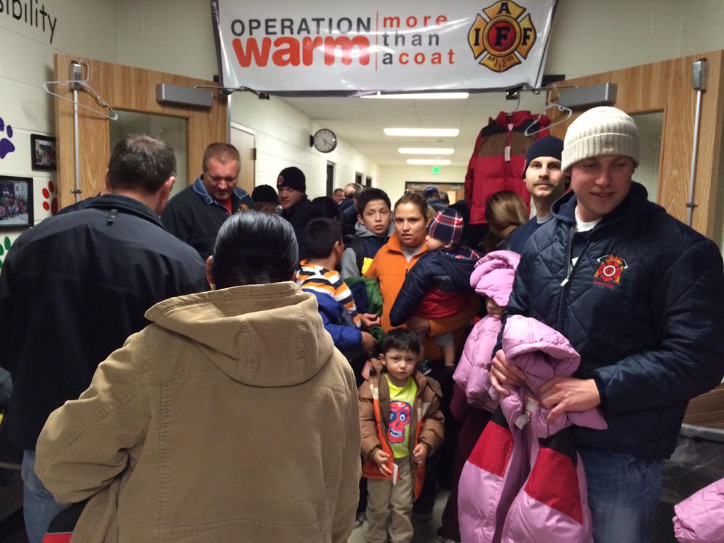 Beloit Firefighters take on the cold by giving kids free coats for the winter. #news3 #operationwarm