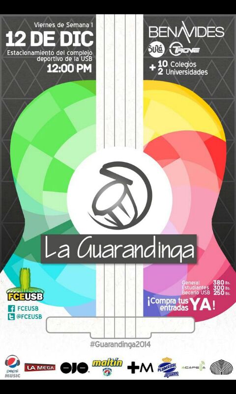 mIGmatica's tweet photo. Geofísico, ¡colabora con tu Centro y adquiere esta semana tu entrada para la #Guarandinga2014! http://t.co/FB8nI56jsd