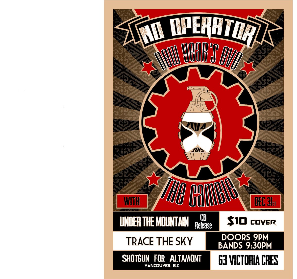 We're stoked to ring in the new year on our home court; aka The Cambie Stage <a href="/TheCambieBar/">The Cambie Nanaimo</a> with some great friends!