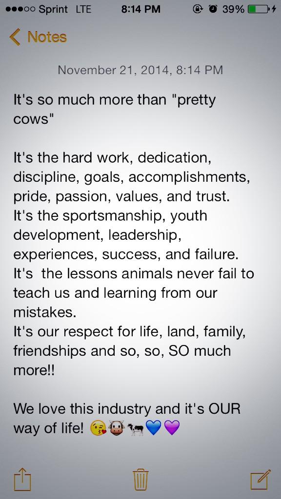 BKBforever's tweet photo. It's not:
"#JustACow" or a "#ShowCow" or a "#PrettyCow" or even a "#FluffyCow"
#RealWIDairy http://t.co/FX5JLMj1Bk