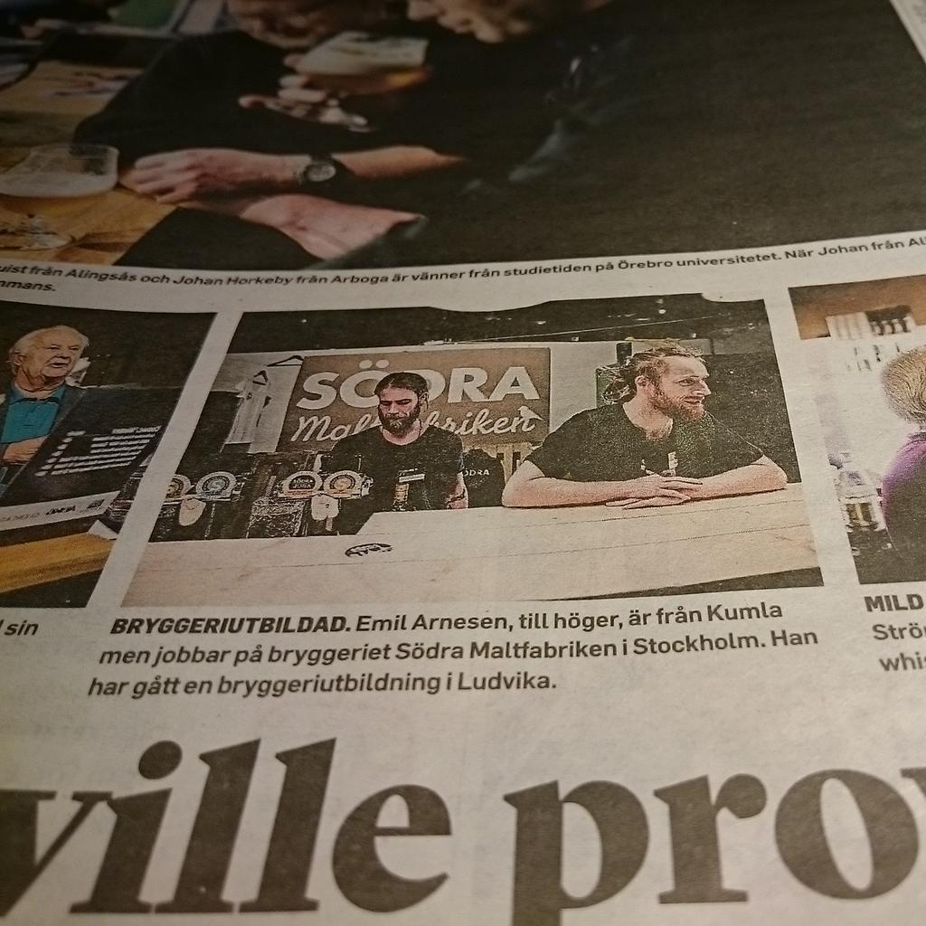 Linslusarna Niklas och Emil i dagens NA.
#sodramalt