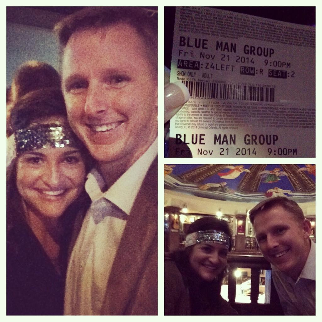 MereBennett's tweet photo. Z is for Zone 4 at Blue Man Group! ABC dates complete!! @Critter853 @30dollardate #abcdates http://t.co/E6udrcdMIr