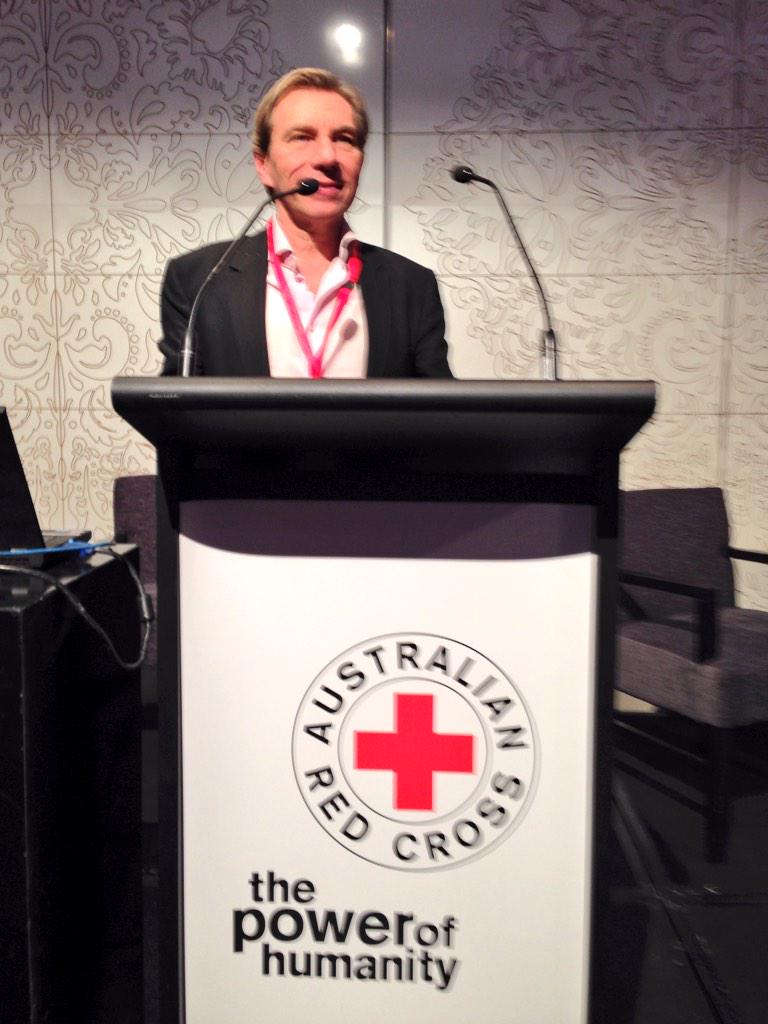 'A mentally healthy society accepts people with #mentalillness' says <a href="/SANEAustralia/">SANE</a> 's @pau1morgan at #redcross100