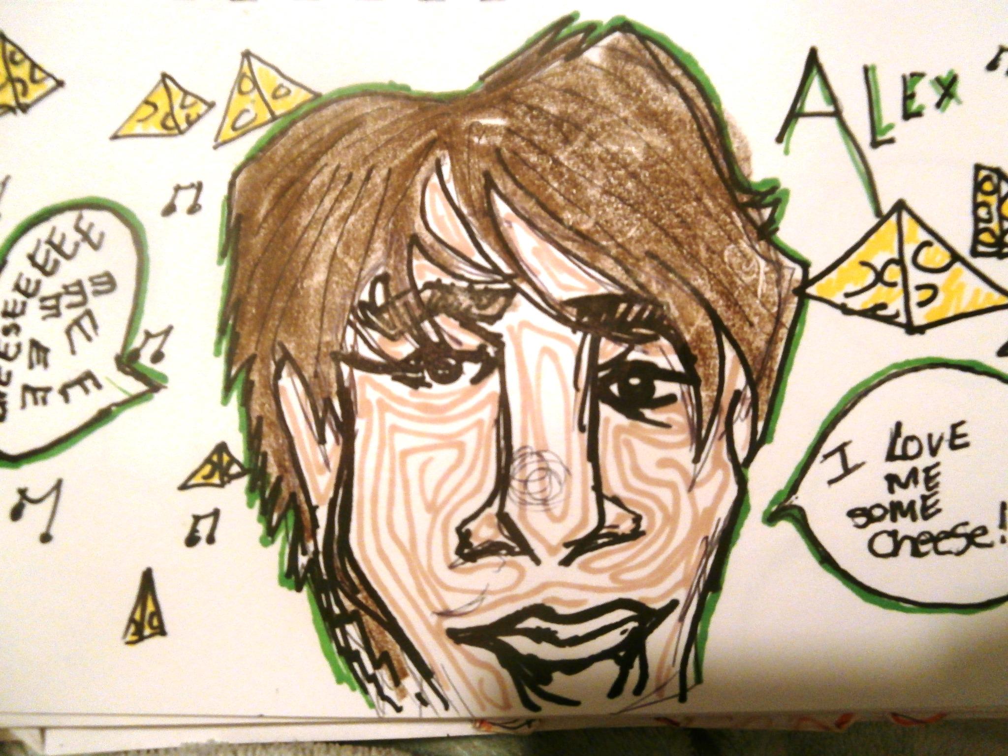 Happy Birthday Alex James! :) xx One of the sketches I had done of him...x 