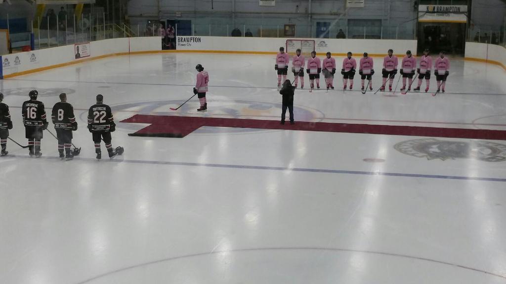 We had a wonderful time @BramptonBombers. Great event for a worthy cause. #PinkRocks