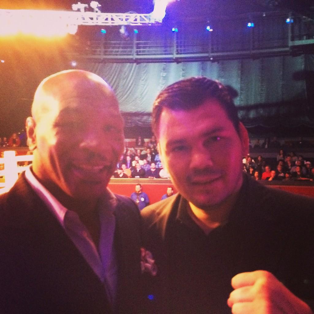 RaulMarquez92's tweet photo. Mike and I at fights tonight in Tulsa, Oklahoma @IronMikeProd http://t.co/gTXTWTJD1X