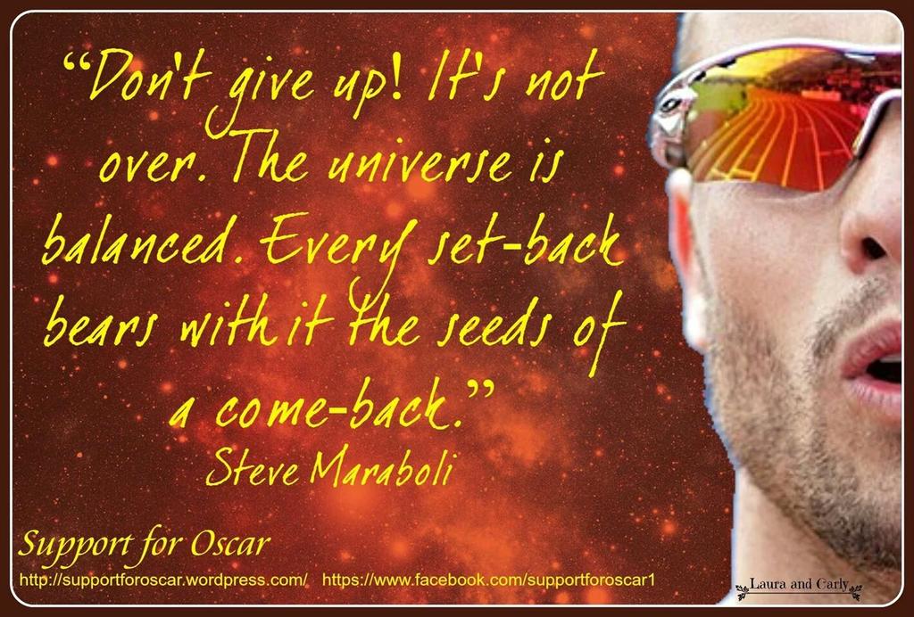 camdengirl67's tweet photo. Still Standing. Always behind you fighting your corner. #OscarPistorius #SupportForOscar Happy Birthday special man x http://t.co/5DThZKjser