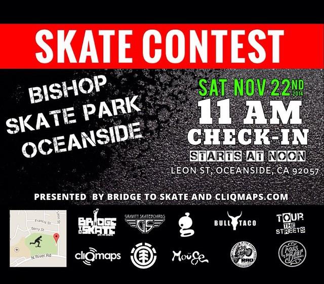 bridgetoskate's tweet photo. North San Diego! See you in #Oceanside tomorrow! #skatecontest #sandiegocounty #bridgetoskateSD #getonboard http://t.co/CZ1r66kp7A