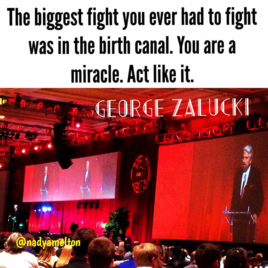 NadyaSMelton's tweet photo. The man, the myth, the legend @GeorgeZalucki is empowering 8,000 #NetworkMarketers at #RecruitingMastery event. #wow http://t.co/hEUGb1EMjd