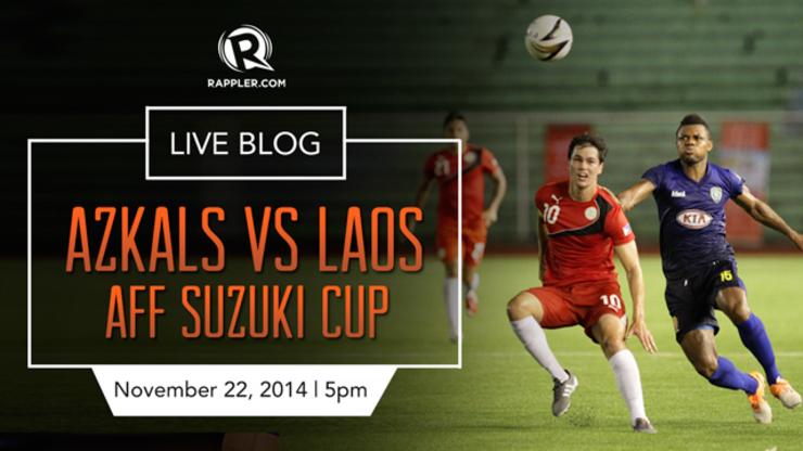 rapplerdotcom's tweet photo. Follow our live blog of the Azkals' opening match in the AFF Suzuki Cup vs. Laos at 5PM! http://t.co/snjzqL5bKr http://t.co/kltcrKloyM