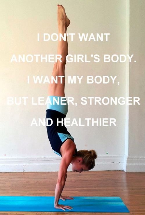FitMotivator_'s tweet photo. I don't want another girls body, I want my body but leaner, stronger, and healthier! #fitness #fitfam #healthy http://t.co/uEsJfbuJ6g
