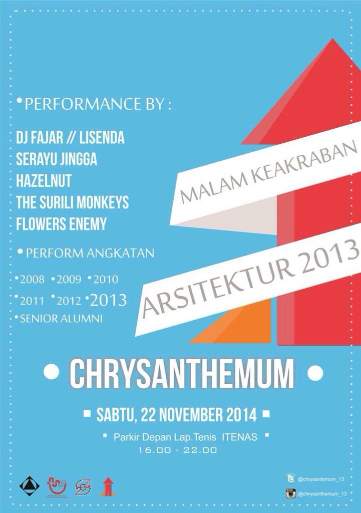 Jangan lupa dateng ya hari ini bakal ada acara inagurasi dari 2013 jam 16.00 wib, di parkir lapangan tenis :))