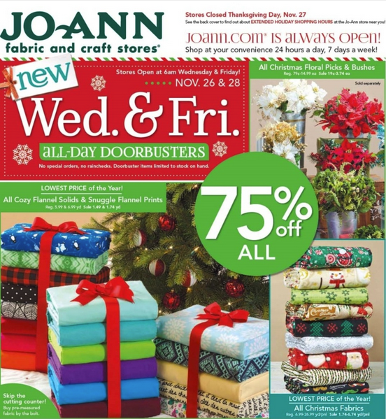 The 2014 Jo-Ann Black Friday ad is here!  bdeal.me/BFJoAnn2014 #blackfriday #blackfridayad