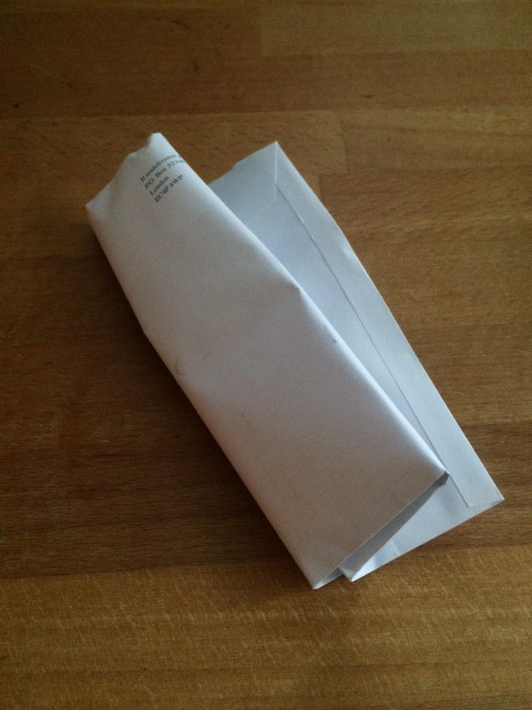 KatCox8's tweet photo. @RoyalMail I have a letterbox, any reason my post ends up looking like this?! It's not the first time either! http://t.co/VskcPUrh9a