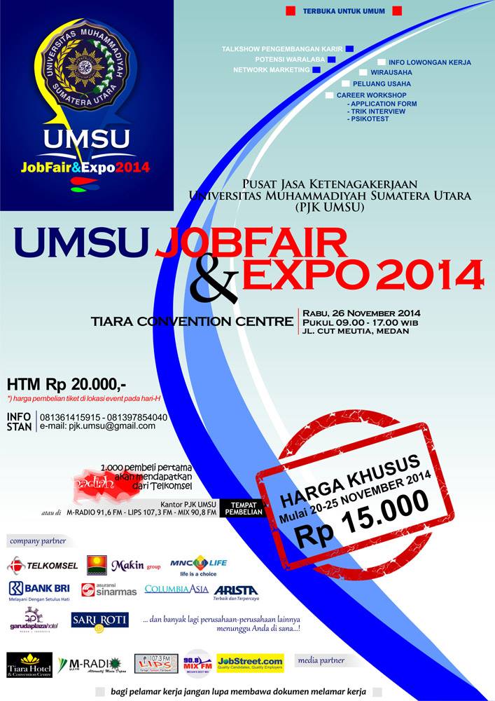 Gabung di UMSU JobFair dan temukan tempat pekerjaan yang anda inginkan <a href="/HMM_FTUMSU/">MESIN UMSU</a> @umsukita <a href="/BEM_FHUMSU/">juampiabdenur</a> <a href="/FisipUmsu/">fisipUMSU</a>