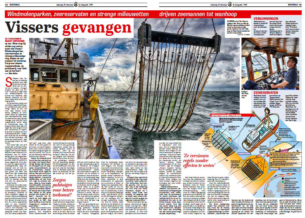 De reportage die ik maakte over de pulsvisserij vandaag in De Telegraaf: Vissers gevangen blendle.nl/i/de-telegraaf…