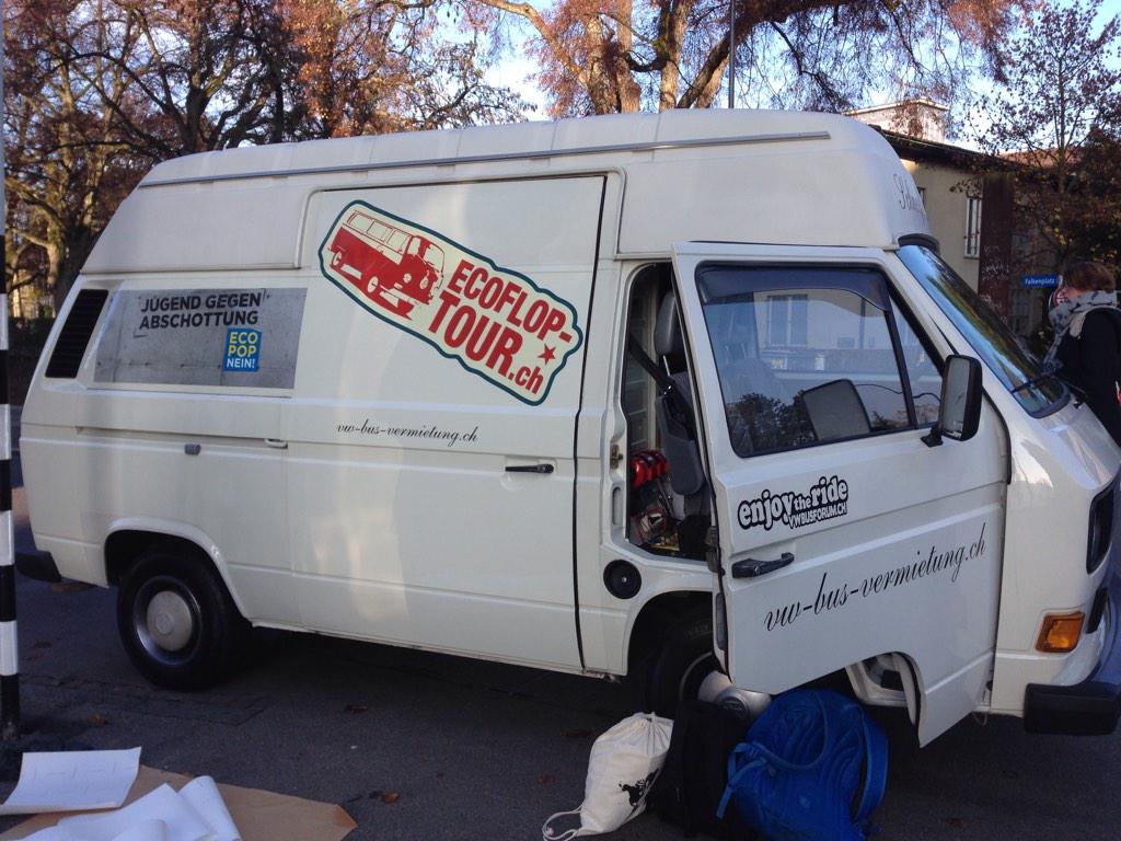 AbschottungNein's tweet photo. on the Road #abschottungnein#EcopopNein http://t.co/UylQdIkpC2