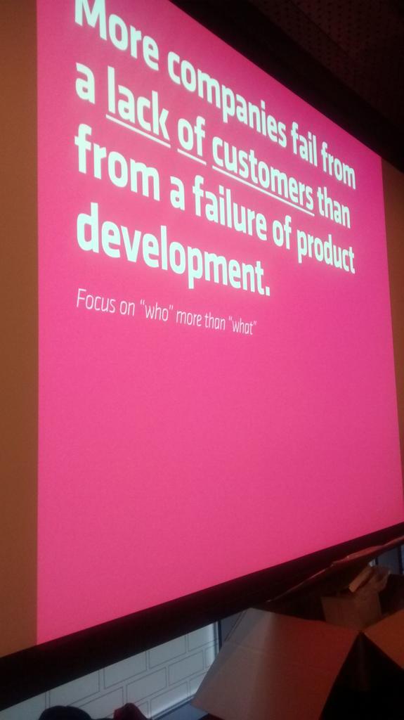 SWDub's tweet image. More companies fail because of lack of customers than from a failure of product development - @Gary_Leyden. #SWDub