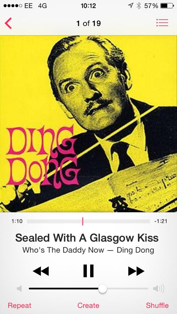 TweetinUSM's tweet photo. #nowplaying #whosthedaddynow Sealed With a Glasgow Kiss #TheFinalComedown http://t.co/ndisfxnbI6