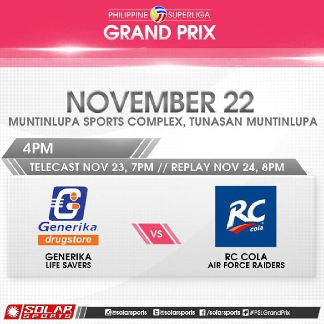 ShakeysLeague's tweet photo. via @solarsports's IG:Up next, the Generika Lifesavers go head to head with the RC Cola-Air Force Raiders. #PSLSp... http://t.co/wvmRihUeTr