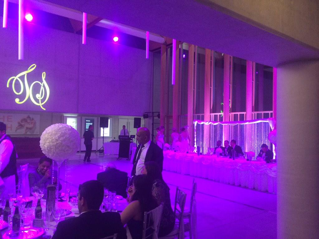 Wedding tonight, <a href="/Robelighting/">Robe Lighting</a> 600 LED wash &amp; spots, <a href="/ChamSysLtd/">ChamSys Ltd</a> maxi wing in control