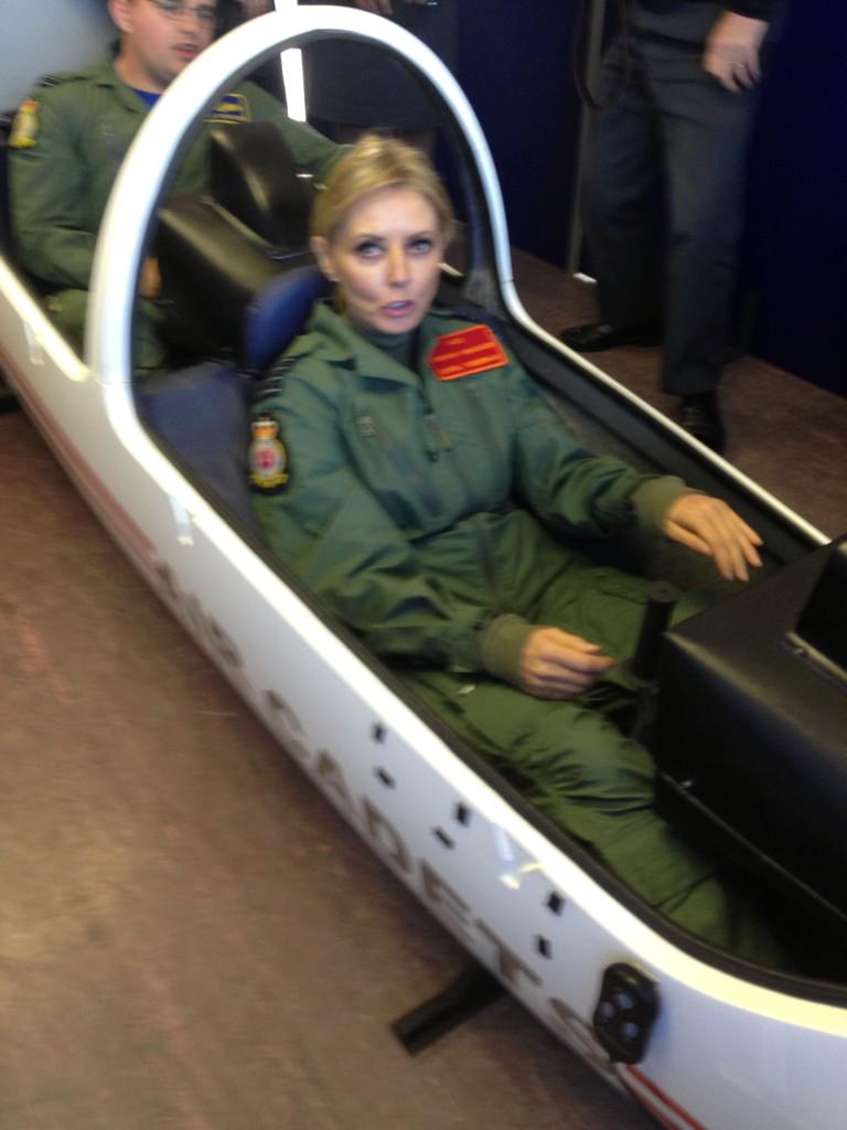 oc2fts's tweet photo. It was a real pleasure to host Carol Vorderman at RAF Syerston oc2 fts http://t.co/111ahZraz0