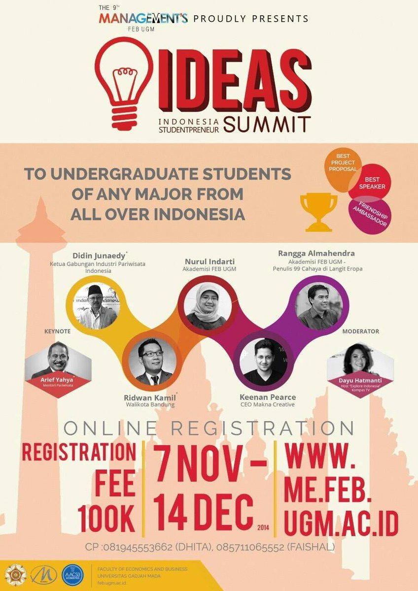 tunjungP's tweet photo. @infounand @official_unand yuk partisipasi di acara seru&amp;bermanfaat ini! an opportunity to new experiences! @ME_UGM http://t.co/hePmPGkO5H