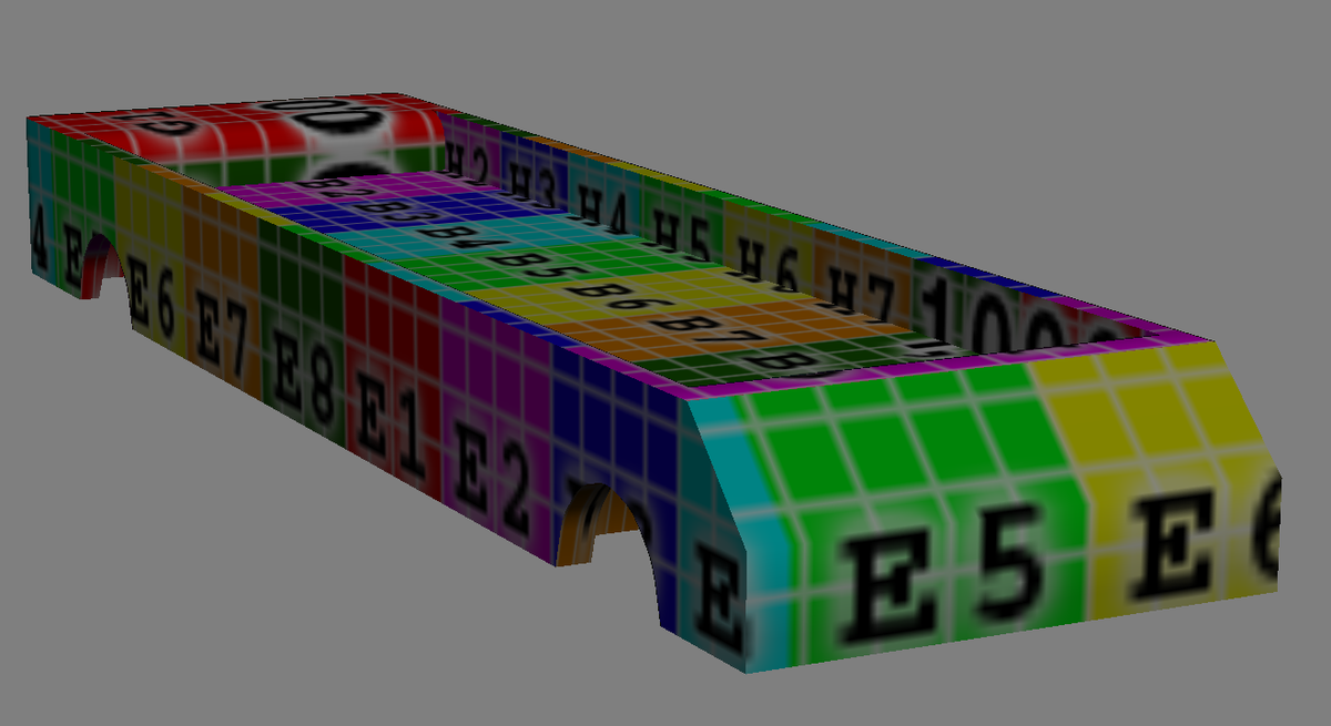 BustardGame's tweet photo. #indiesvspewdiepie This is the UV Mapping of our bus for @BustardGame. #indiedev http://t.co/WMqMwYoCwv