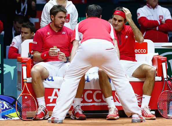 tennis_photos's tweet image. Caption this! #DavisCupFinal #SupportTheSwiss