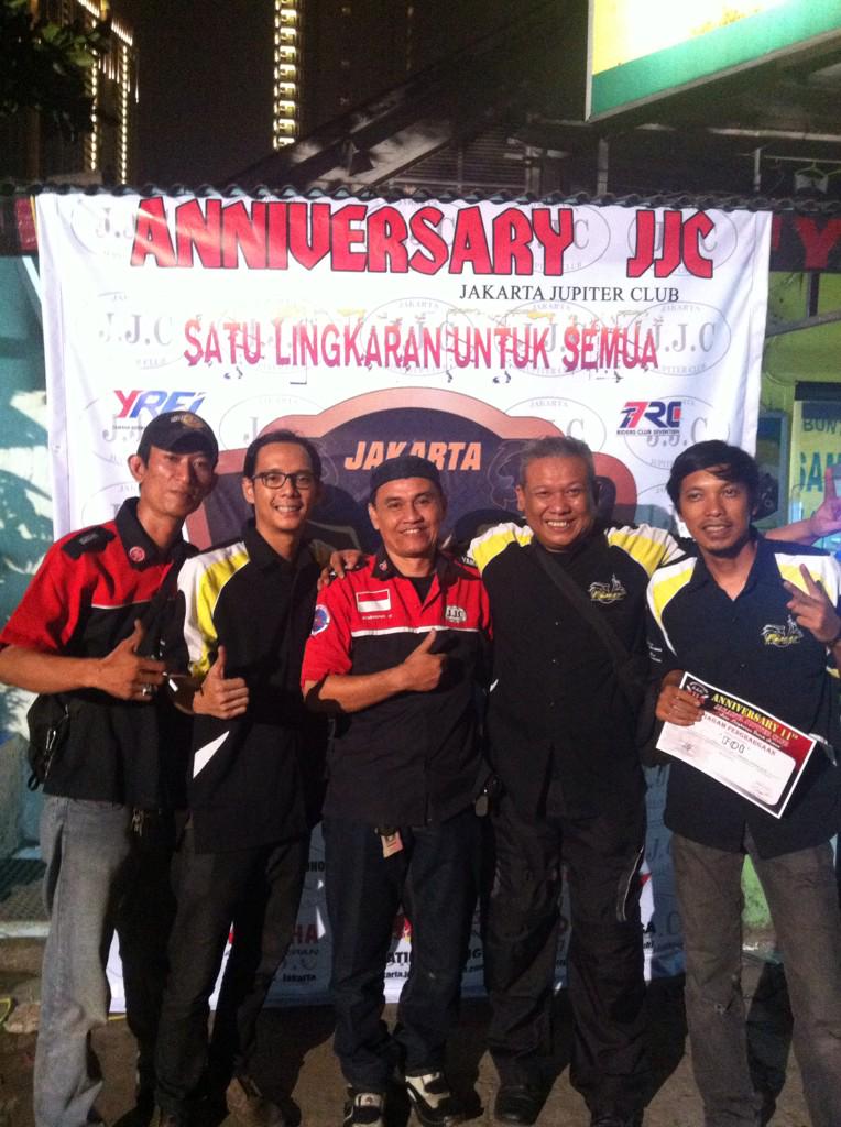 Happy 11 anniversary <a href="/JJC_jakarta/">jakarta jupiter club</a> biar tetep solid dan semakin dewasa <a href="/YamahaIndonesia/">Yamaha Indonesia</a> <a href="/YRFI_Jakarta/">YRFI_Jakarta</a> @YRFIndonesia