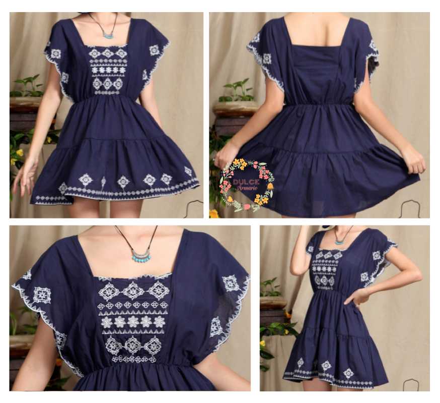 Vestido Vintage Azul $17.900. Talla estándar. Esto y más en nuestra VENTA ESPECIAL DE NAVIDAD / 30 de Noviembre 15hrs