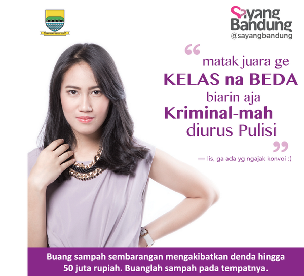 Mulai 1 Desember, Buang Sampah Sembarangan Didenda hingga Rp 50 Juta infobandung.co.id/mulai-1-desemb… | pict: sayangbandung