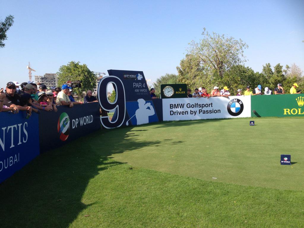 bagshaw2112's tweet image. Justin Rose at the 9th Hole...#RaceToDubai #earthcourse