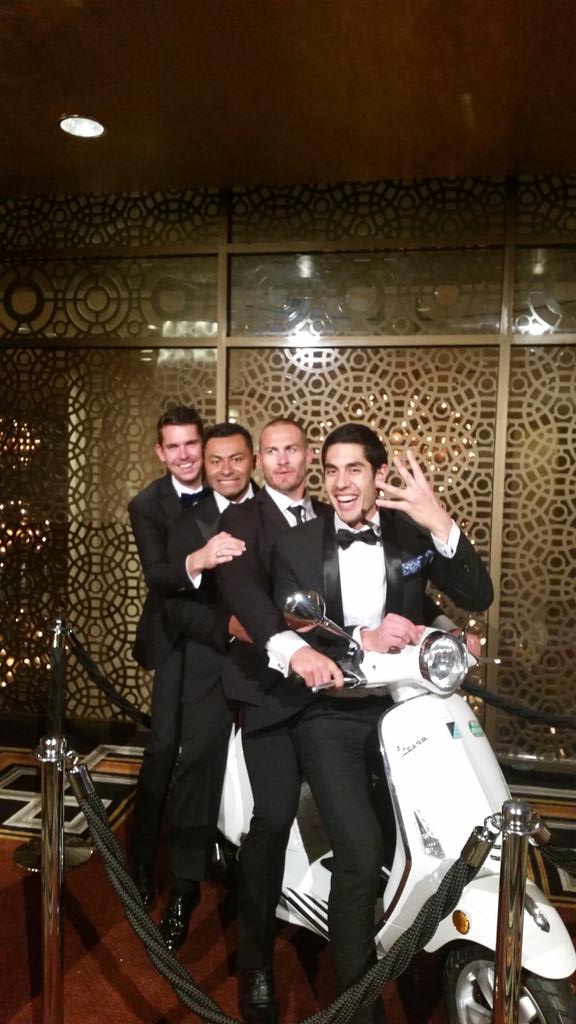 VespaAus's tweet photo. "These amaaaaazing amigos sitting on a @VespaAus for the @alannahmadeline #starry14 amazing boys! @Tai_Hara http://t.co/tey6nvhWEN"