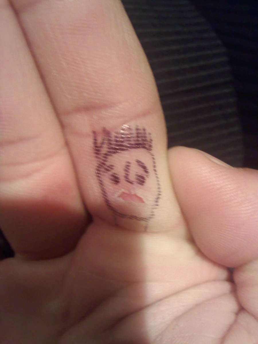 SlampieceMusic's tweet photo. Our drummer Mike has a sad blister :-( http://t.co/i3rHBQoIEg