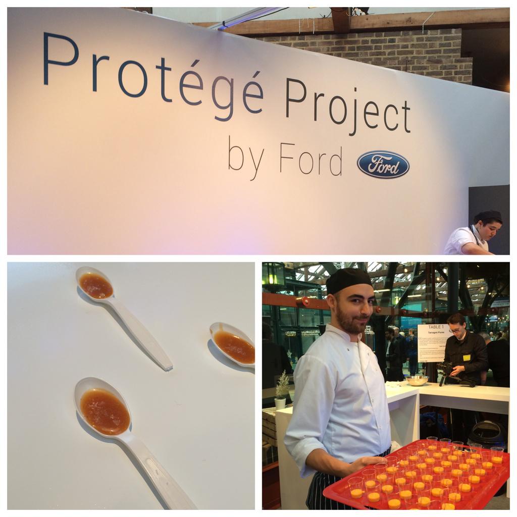 TasteofLondon's tweet photo. Sample the creations of the protégés of the future. Derek Johnstone is here with us today. @FordUK #ProtegeProject http://t.co/2LAkotauxf