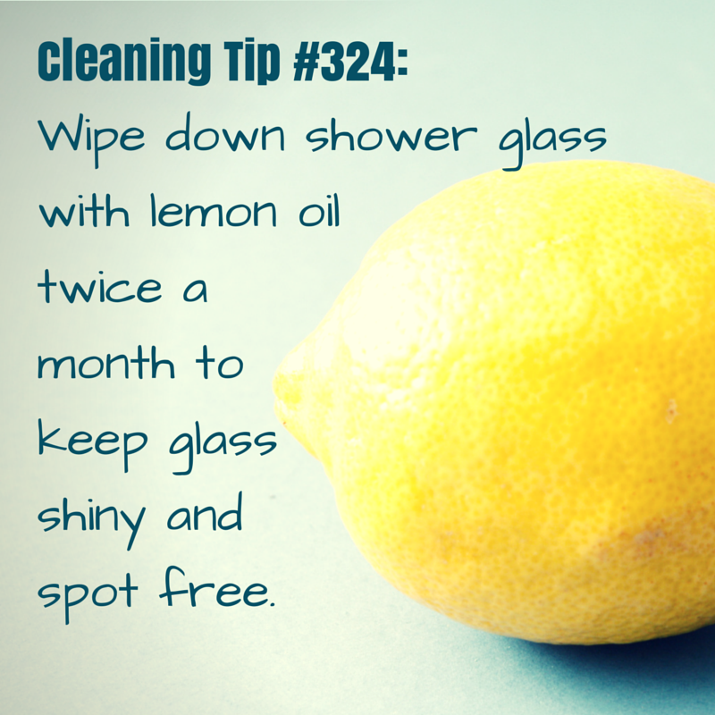 The Maids Frederick on Twitter "Shower glass/lemon oil tip . Cleaning