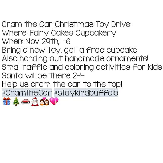 <a href="/MattMoulson/">Matt Moulson</a> come out and join us! Help us help others. 🎄🎁👨🎅💑💖 #staykindbuffalo #cramthecartoydrive