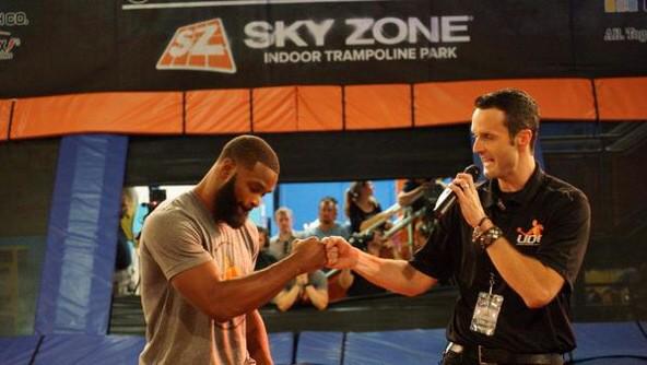TWooodley's tweet photo. Interview w/ @BarclayPoole on Episode 2 of #UDC2014 @udodgeball @skyzone @SkyZoneSTL FSN. http://t.co/zmxDS7hZaP http://t.co/WioPGVlh1A