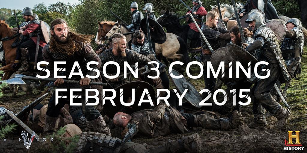 HistoryVikings's tweet photo. You've been warned...#Vikings are raiding your screens February 2015! http://t.co/0EZzsDKHcg