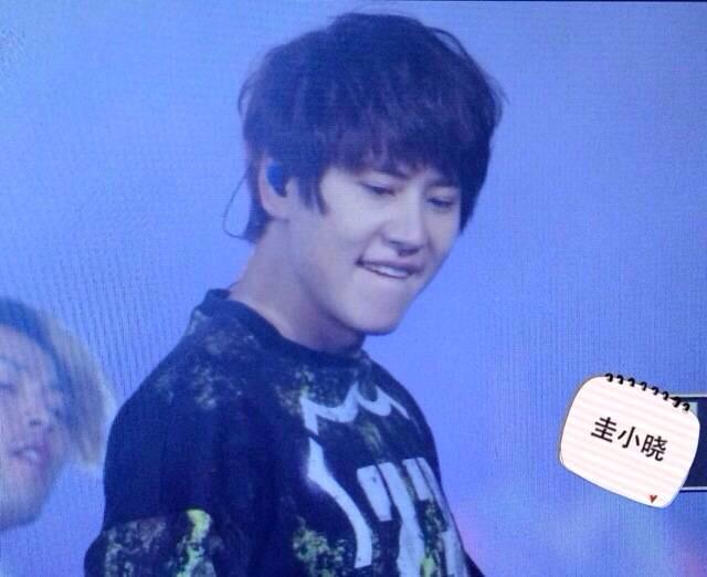 caogyuxian's tweet photo. "Oceanblue0209: Cutie Kyu kyu at SS6 Beijing cr 圭小晓 http://t.co/ni1Ze50yGK"