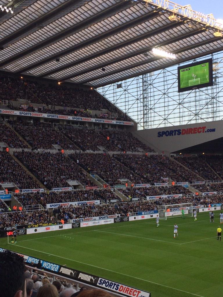 LCrozier11's tweet photo. β@philipb1: 1600 travelling R's fans up in the gods at St James Park. Best fans in football #NEWvQPR http://t.co/HYHXurTl1dβ ππππ