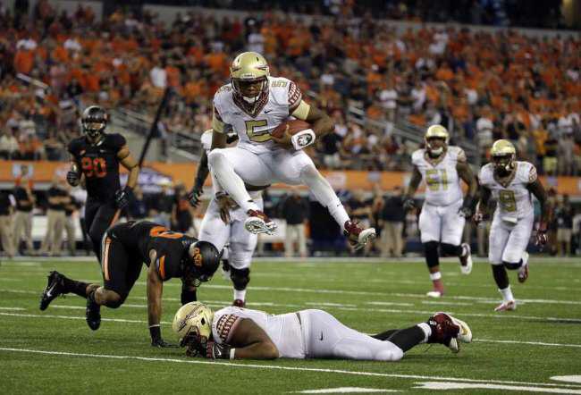 NoleGameday's tweet photo. K. Herbstreit on playoffs:

"I'm telling you, you do not want to play against Jameis Winston and that Seminole team." http://t.co/vJH8o6krh3