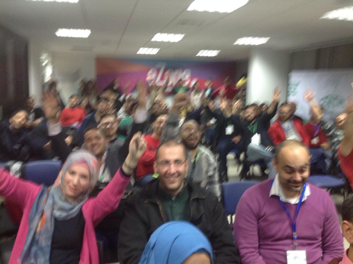 nedal's tweet photo. MT Group #selfie "@Dave_Harden: The crowds goes crazy @startupweekend #swramallah http://t.co/LabJRsHLBd" cc.@LeadersOrg