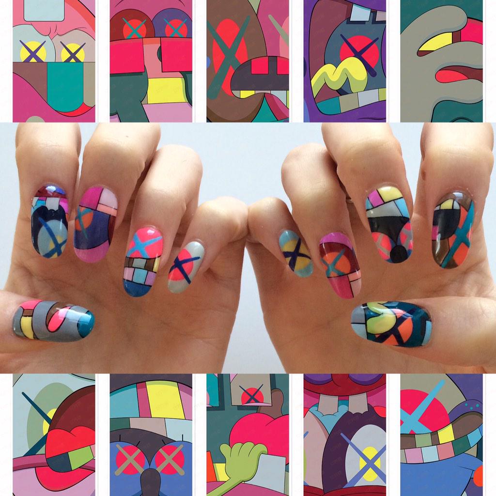 Susi Kenna On Twitter Fresh Set Nailart Inspired By Kaws